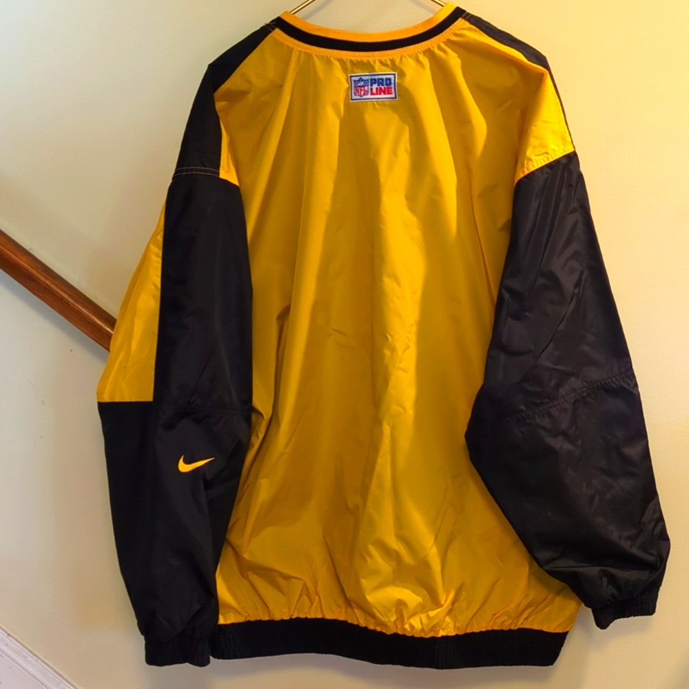 Vintage Reversible NIKE Pittsburgh Steelers Pullover Jacket - Picture 3 of 12